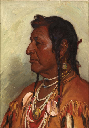 White Swan, Joseph Henry Sharp, circa 1900