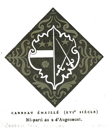 Noes carreau émaillé Stat monu Aube 00677, Charles Fichot, 1884