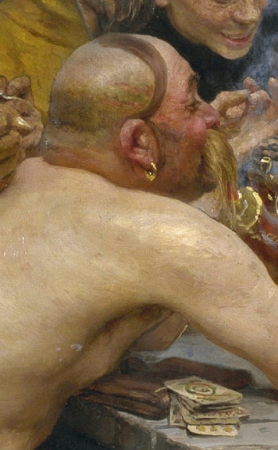 The Reply of the Zaporozhian Cossacks to Sultan of Turkey., Ilya Repin, between 1878 and 1891