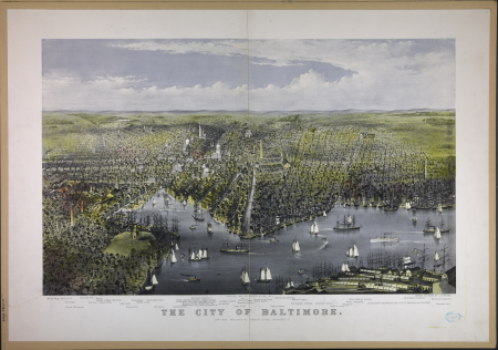 The City of Baltimore - sketched and drawn by C.R. Parsons. LCCN90715972, Charles R. Parsons, 1880