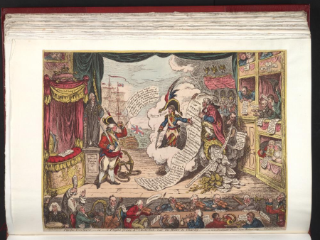 Pacific-overtures. -- or --: a flight from St. Cloud's -- 'over the water to Charley.', James Gillray, 5 April 1806