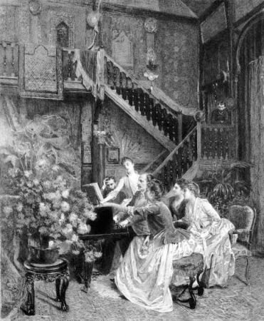 Autour d'une partition - Charles Baude after Albert Aublet, Charles Baude, 1889