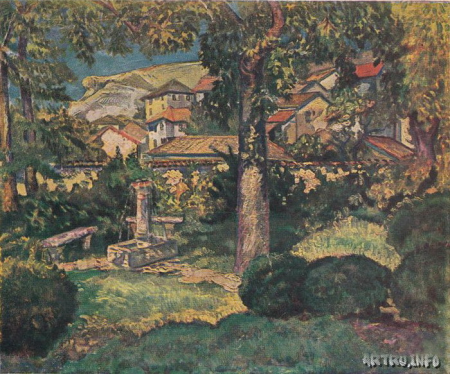Sergey Lobanov 1925 Sad v Bahchisarae, Sergey Lobanov, before 1942
