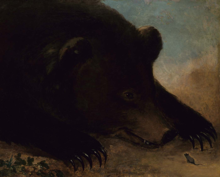 Portraits of a Grizzly Bear and Mouse, Life Size, George Catlin, between 1846 and 1848
