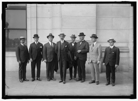 CUBAN WAR MISSION TO THE U.S. CAPT. TABIO; LAZAMA; CARRICARTI; GEN. MARTI; KEAR; WITTERMYER; VANDER GUTCH, NAVAL ATTACHE AT CUBAN LEGATION; MAJ. E. BONICK, OF THE MISSION LCCN2016867714, José Martí, 1917