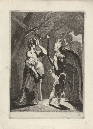 Ceres en Stellio, RP-P-1970-53, Adam Elsheimer, between 1620 and 1670