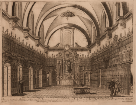 Map of the sumptuous Library of the illustrious Palafoxiano Seminary of Puebla de los Angeles, built for the common good in the year 1773., Miguel Jerónimo Zendejas