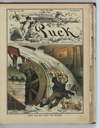 They can not stop the wheel - F. Opper. LCCN2012645251, Frederick Burr Opper, 1884
