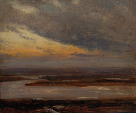 Study of the Elbe, Johan Christian Dahl, circa 1833