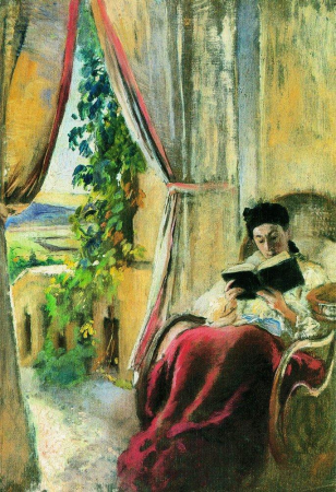 Reading-Makovsky, Konstantin Makovsky, circa 1900