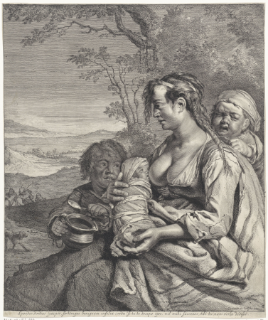 Heidin Spondeo divitius pauper (..) verba dedissi (titel op object), RP-P-OB-62.099, Cornelis Visscher, between 1638 and 1670