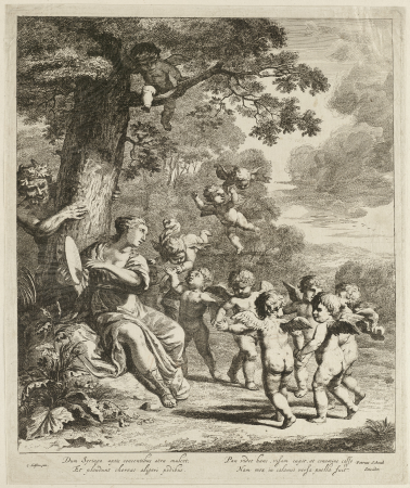 Pan en Syrinx met dansende putti. NL-HlmNHA 1477 53008651, Cornelis Holsteyn, between 1633 and 1666