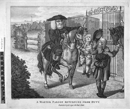 A master parson returning from duty, Robert Dighton, between 1780 and 1785