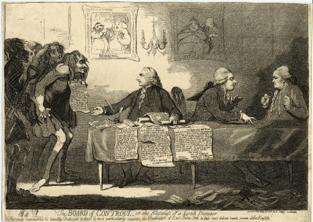 The board of controul. or the blessing of a Scotch dictator., James Gillray, 1787
