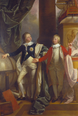 William IV, when Prince William, and Edward, Duke of Kent, when Prince Edward, Benjamin West, 1778
