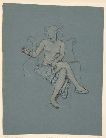 Study for figure in Corrupt legislation without scale LCCN2004662310, Elihu Vedder, 1895