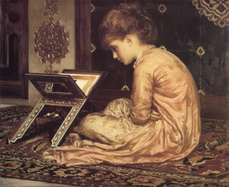 Study or possibly Study at a Reading Desk or possibly At a Reading Desk, Frederic Leighton, 1877