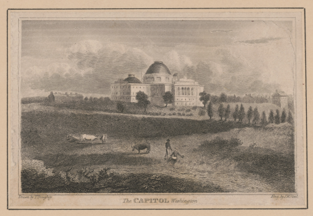 The capitol Washington - drawn by T. Doughty ; eng. by J.W. Steel. LCCN2017646655, Thomas Doughty, 1826