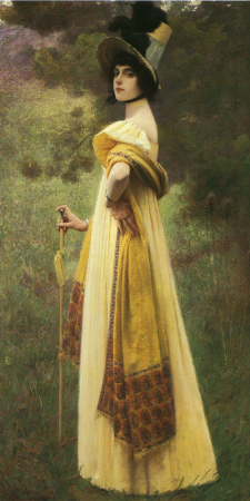 The Shawl, Charles Sprague Pearce, circa 1900