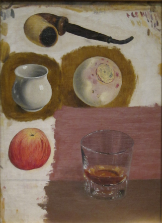 Study of a Pipe and Other Objects, William Harnett, 1874