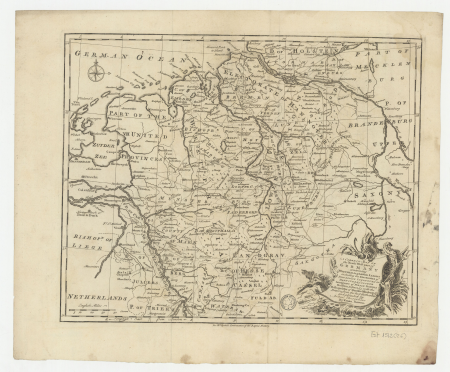 A Correct map of the north West part of Germany containing Westphalia... / by Eman. Bowen,..., Emanuel Bowen, 1767