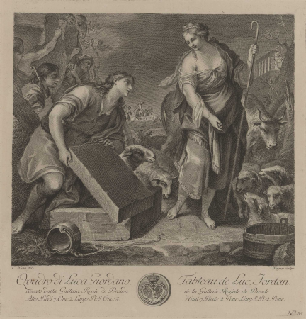 Jacob and Rachel at the Well, Joseph Wagner, circa 1750