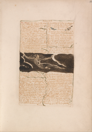 The First Book of Urizen, Plate 16, "Two Nostrils Bent Down to the Deep...." (Bentley 13), William Blake, 1794