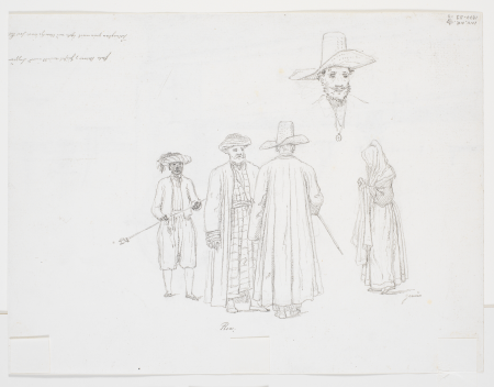 Dragtstudier, Martinus Rørbye, 1834