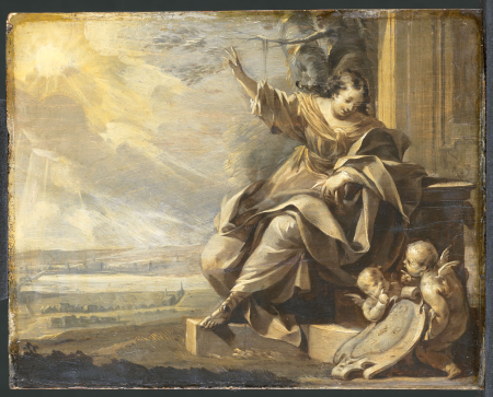 Allegorical Female Figure with Two Putti, Charles Le Brun, 1640