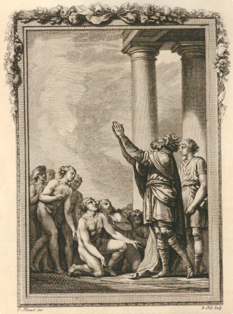 At the request of Aeacus, Jupiter transforms ants into a man, François Denis Née