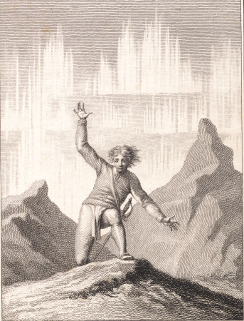 Niels Klim reappears between the Norwegian cliffs, Johan Frederik Clemens