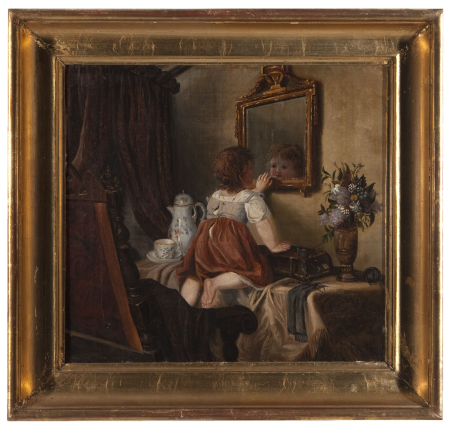 A child and an imager (fi); Child With Mirror (en); Barn with mirror (sv), Alexandra Frosterus-Såltin, n. 1875