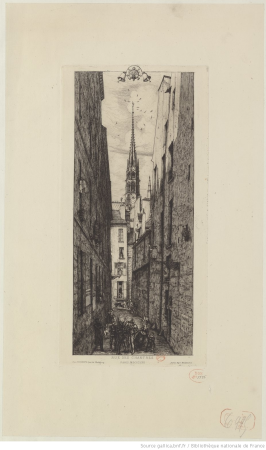 Meryon - Rue des Chantres, btv1b55001055b, Charles Méryon