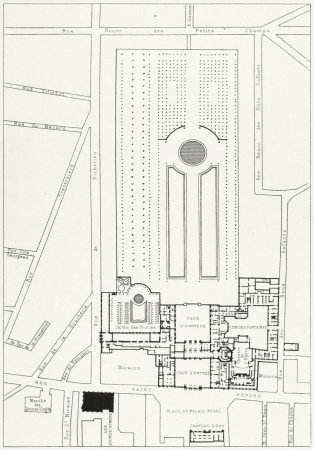 The Royal Palace and its surroundings, 1770, Theodor Josef Hubert Hoffbauer, between 1875 and 1882