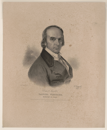 Daniel Webster, Secretary of State - from life on stone by Chs. Fenderich 1843 ; P.S. Duval's Lith. Press, Philada. LCCN2017657783, Charles Fenderich