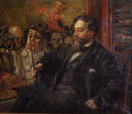 Portrait of James Ensor, Henry de Groux, 1907