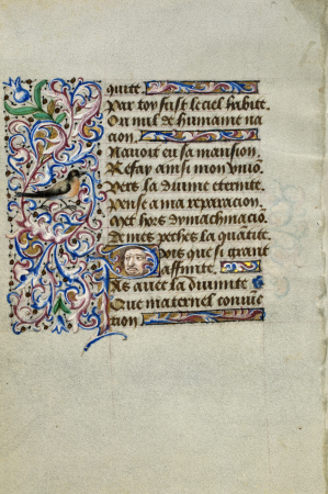 Folio 004v from the Book of Hours of Simon de Varie - KB 74 G37, 1455