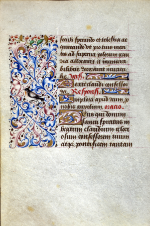 Folio 011v from the Book of Hours of Simon de Varie - KB 74 G37a, 1455
