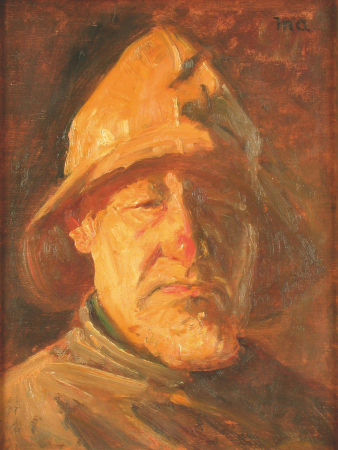 A weather-beaten fisherman., Michael Peter Ancher, between 1867 and 1927