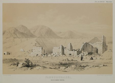 Pamboukkalessi Vue du grand théatre - Laborde Léon Emmanuel Simon Joseph - 1838