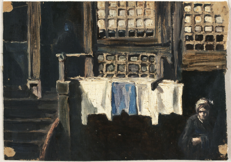 Old Façade in Delft (study), Jan Toorop