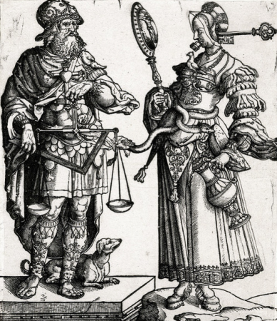 Cornelis Anthonisz. Allegory of the wise man and the wise woman (c. 1530), Cornelis Anthonisz., бл. 1530 року