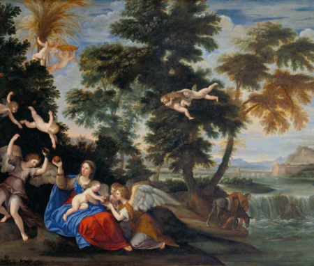 The Rest on the Flight into Egypt, Francesco Albani, from 1645 until 1650