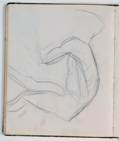 Model study. Sketch for P. S. Christiansen's gravestone, Niels Larsen Stevns