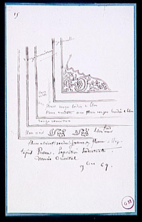 Study after a Persian carpet, Gustave Moreau