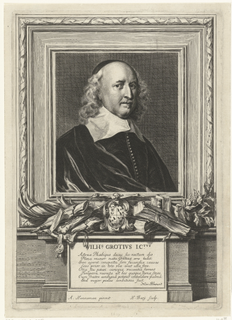 Portret van Willem de Groot, RP-P-1877-A-235, Hendrik Bary, between 1657 and 1707