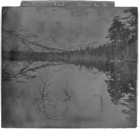 The Western Summit and Reflection in Donner Lake LCCN2002723876, 1866