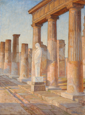 The Temple of Apollo in Pompeii, Johannes Wilhjelm, 1894