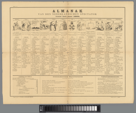 Almanak voor het jaar 1869, RP-P-OB-89.945, Johan Michaël Schmidt Crans