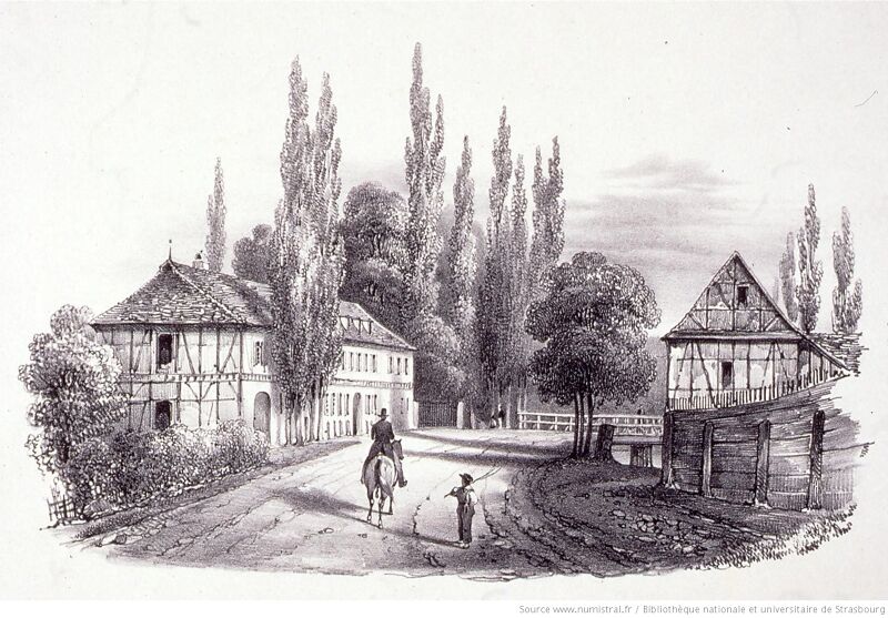 Xavier Sandmann-Strasbourg-Vue de la Montagne verte, Frédéric-Émile Simon, 1838